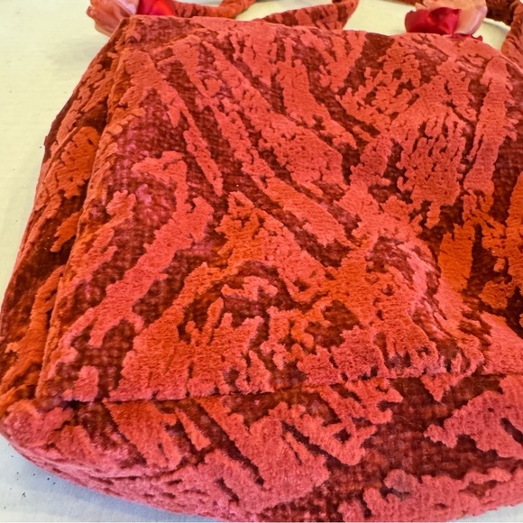 Handmade Velvet Bohemian Gypsy Crossbody Purse Feminine Girly Coquette Bag - Picture 16 of 16